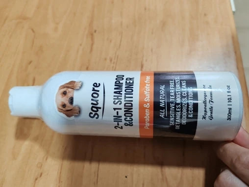 2-in-1 pet shampoo and grooming product, deodorizing and fragrant pet shampoo